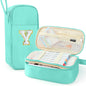 Cute Large Pencil Case Pouch,Personalized Initial Pencil Bag for Girls Boy