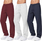 PURE CHAMP Sweatpants for Men 3 Pack Fleece Athletic Workout Joggers Mens Sweatpants with Zipper Pockets Size S-3XL