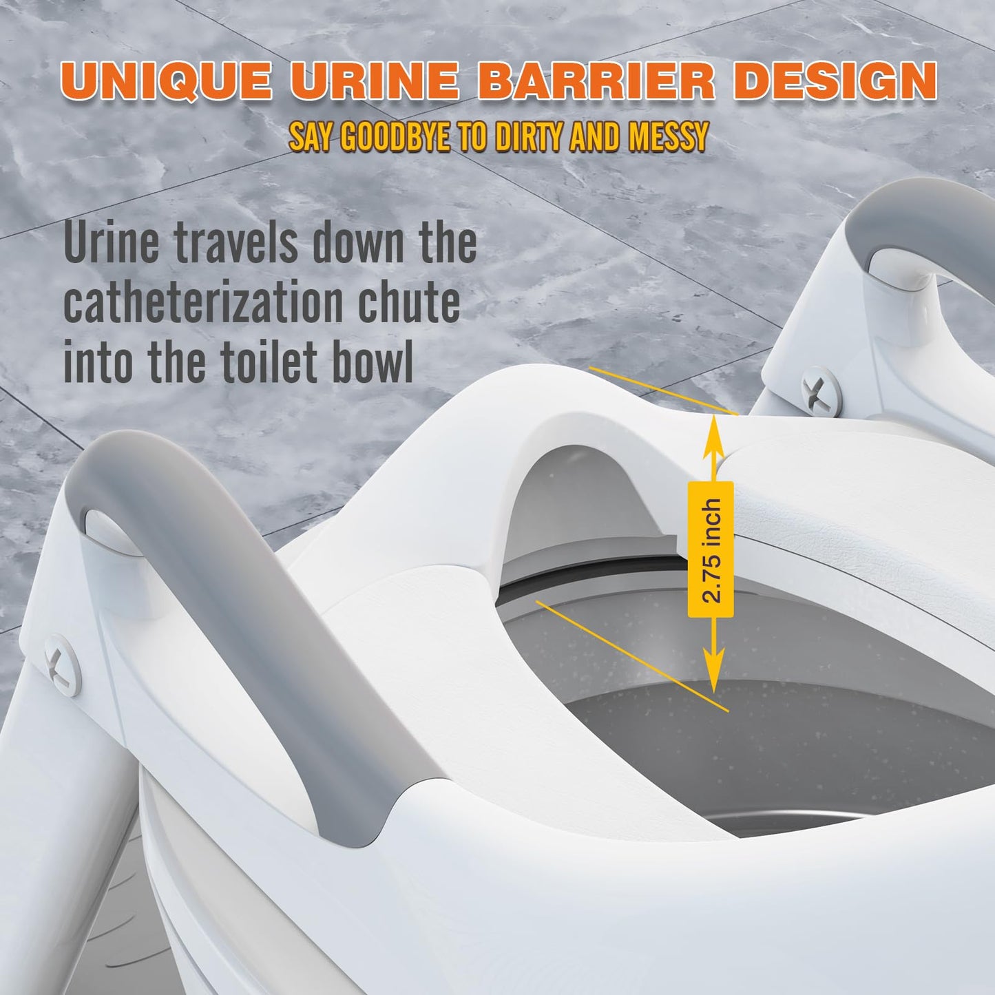 Potty Training Toilet for Toddlers, 2-in-1 Potty Training seat, Anti-Slip