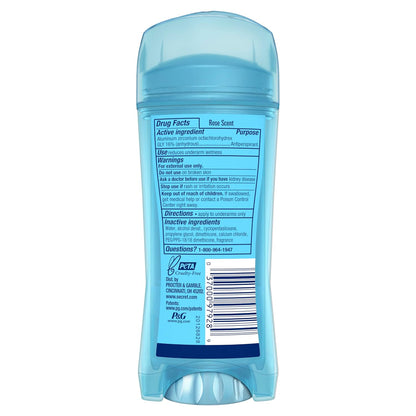 Secret Fresh Antiperspirant Deodorant for Women, 72hr Freshness on the Rocks with Pro-Hyaluronic Acid, Miami Mocktails Edition, Clear Gel, Pineapple Paradise with Pineapple & Coconut Scent, 2.6 oz