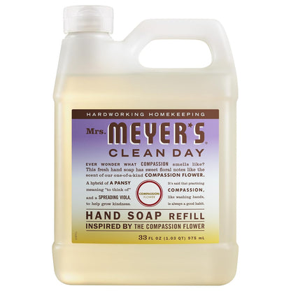 Mrs. Meyer's Clean Day, Hand Soap Refill, Lemon Verbena Scent, 33 Fl Oz