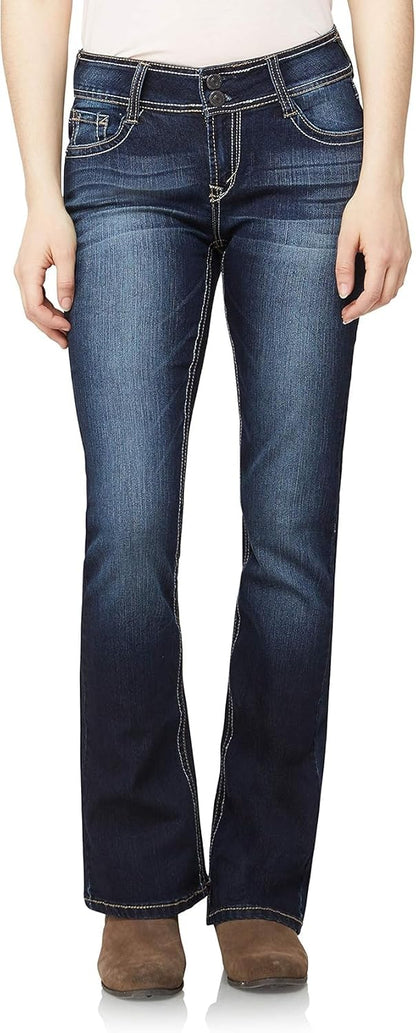 WallFlower Luscious Curvy Bootcut Jeans for Women, Sizes 0-24