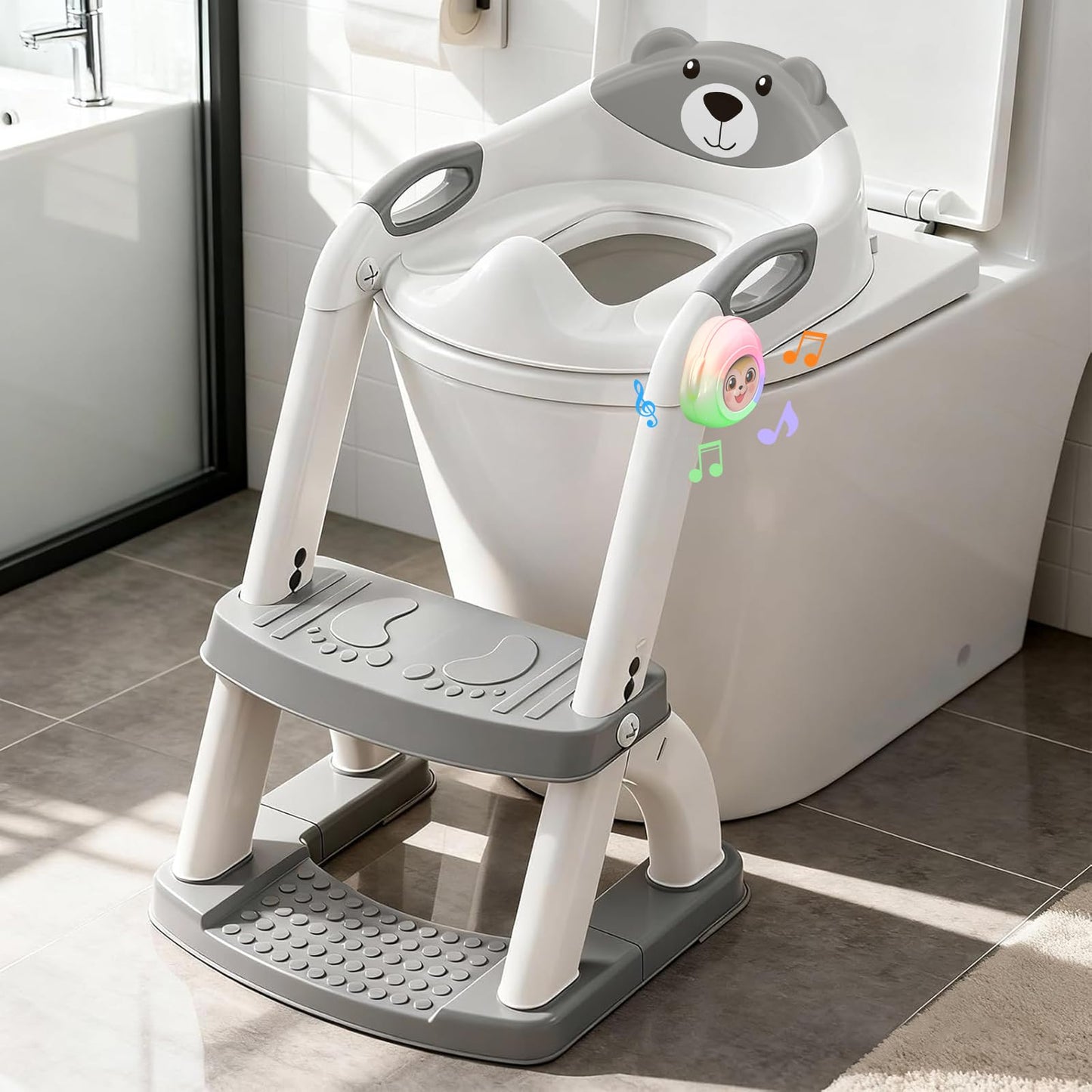 Potty Training Toilet for Toddlers, 2-in-1 Potty Training seat, Anti-Slip