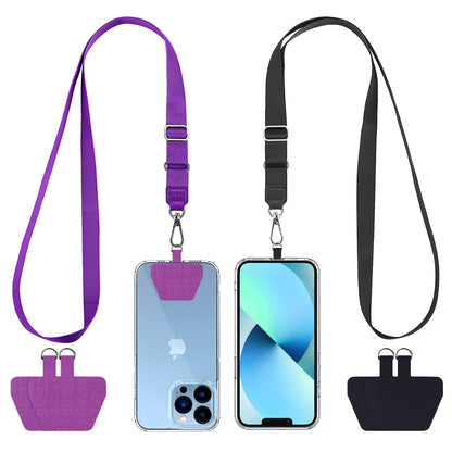 CACOE Phone Lanyard, Black+Dark Blue, 2 Pcs