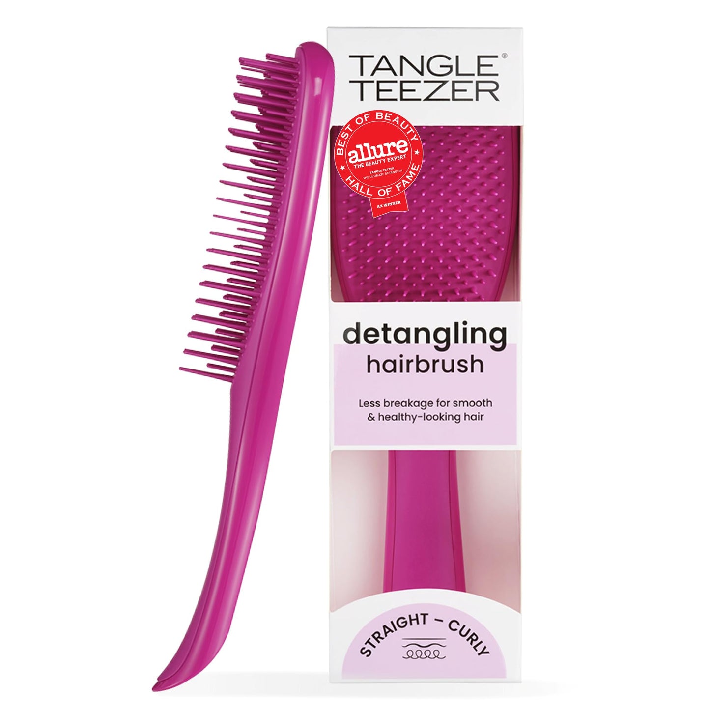 Tangle Teezer Ultimate Detangler Brush, Straight to Wavy, Liquorice Black
