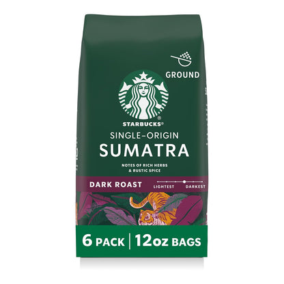 Starbucks Ground Coffee, Dark Roast Coffee, Italian Roast, 100% Arabica, 1 bag (18 oz)