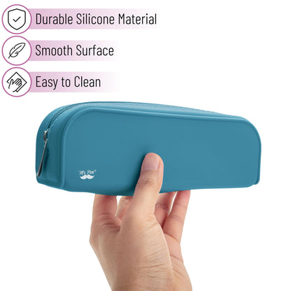 Mr. Pen- Silicone Pencil Case, Aesthetic Pencil Bag for Women, Makeup Pouch