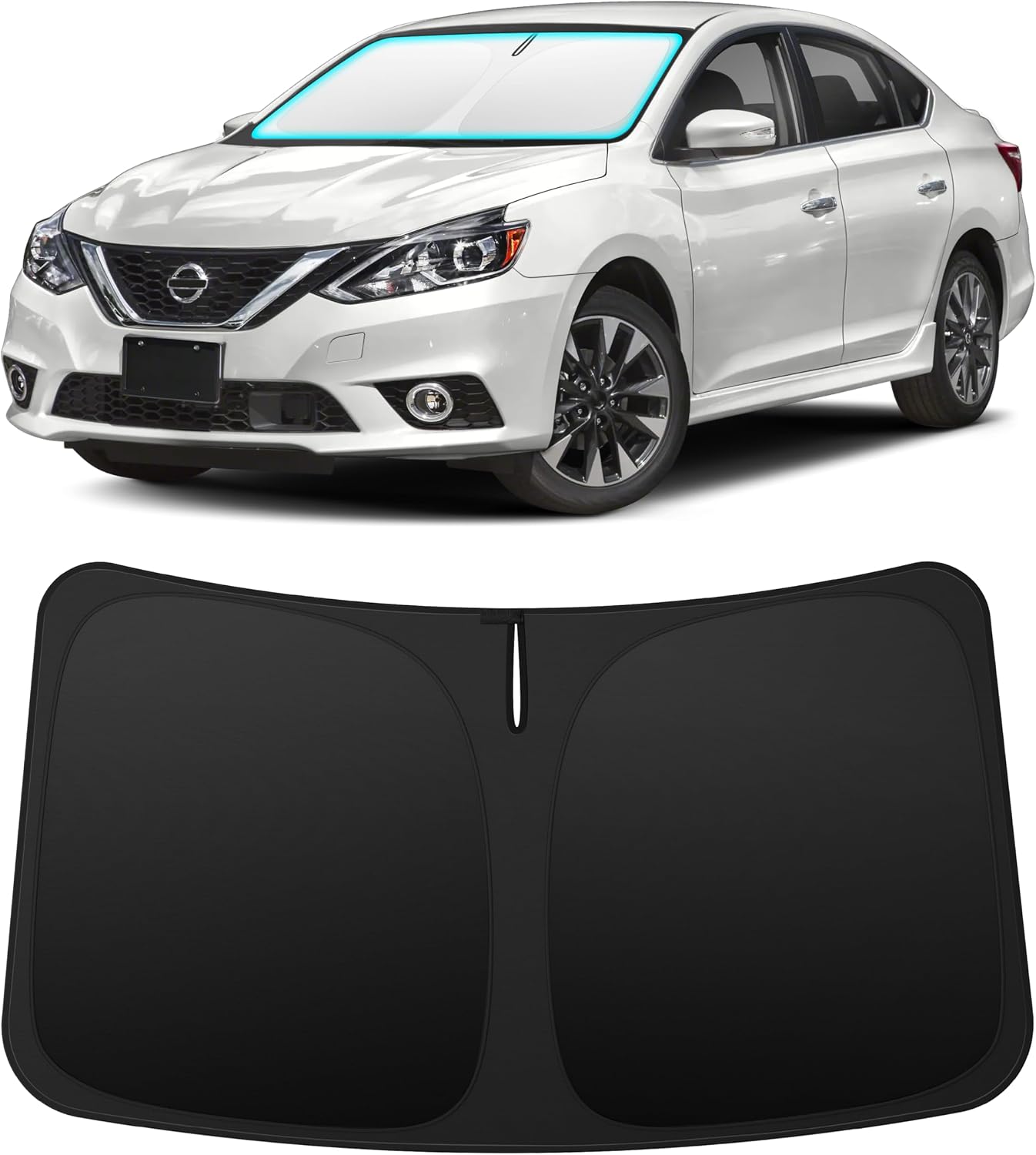INSAUTO Custom Fit Windshield Sun Shade for Nissan Frontier 2005-2021