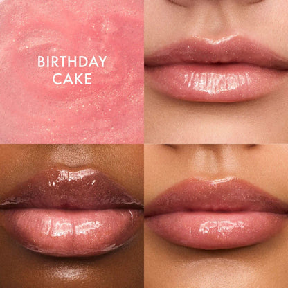 Summer Fridays Lip Butter Balm - Moisturizing Lip Gloss for Instant Shine + Sheer Color - With Nourishing Shea Butter - Everyday Makeup + Skin Care Summer Essentials - Vegan - Pink Sugar (.5 Oz)