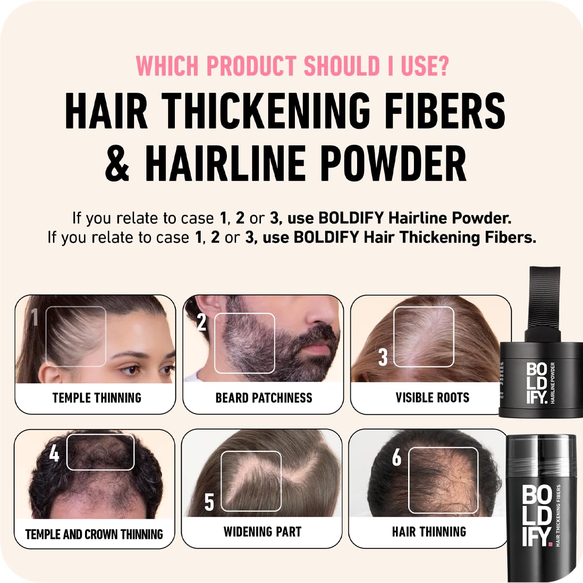 Boldify Hairline Powder, Root Touch Up Hair Color Light Blonde 4g