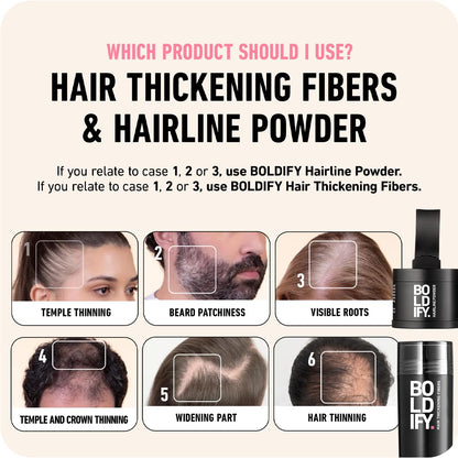 Boldify Hairline Powder, Root Touch Up Hair Color Light Blonde 4g
