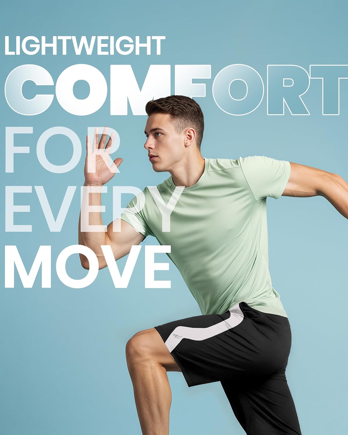 Breathable Mesh Mens Athletic Shorts Loose-Fit Quick Dry Running Gym Shorts