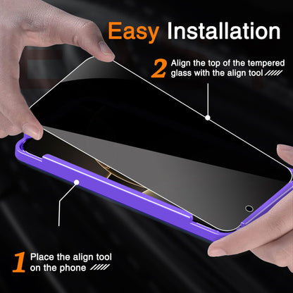 Wiaocit Tempered Glass Privacy Screen Protector for iPhone 15 Pro
