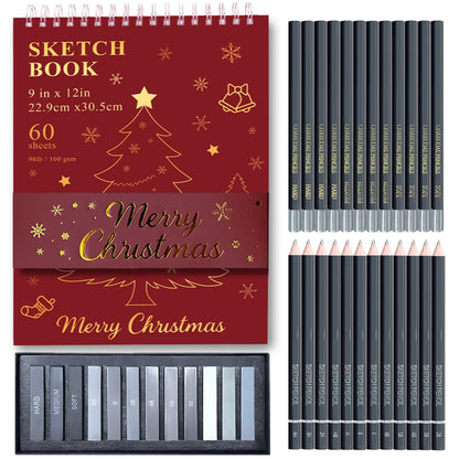 Fuxi 9" x 12" Sketch Book_Top Spiral Bound Sketchbook_100Sheets 68lb/100gsm