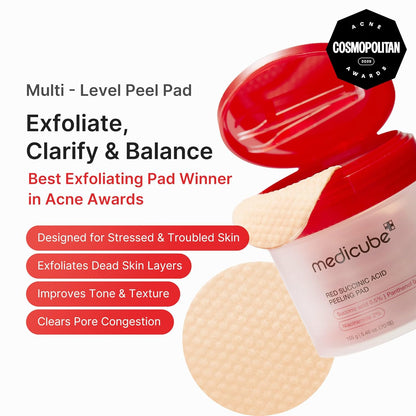 medicube Toner Pads Zero Pore Pad 2.0 for Exfoliation and Pore Care