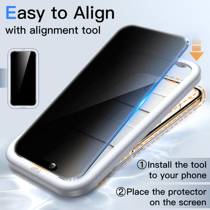 JETech Privacy Screen Protector for iPhone 17 Pro Max, 2-Pack