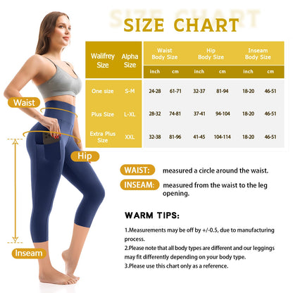 Walifrey Leggings with Pockets for Women