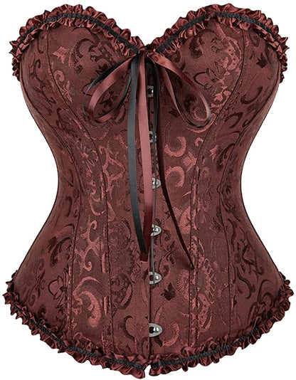 SZIVYSHI 14-Bone Overbust Corset Top