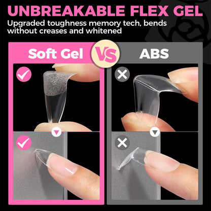 UNA GELLA 9 in 1 Gel Nail Glue U V Super Hold for Gel Nails Tips 10ml