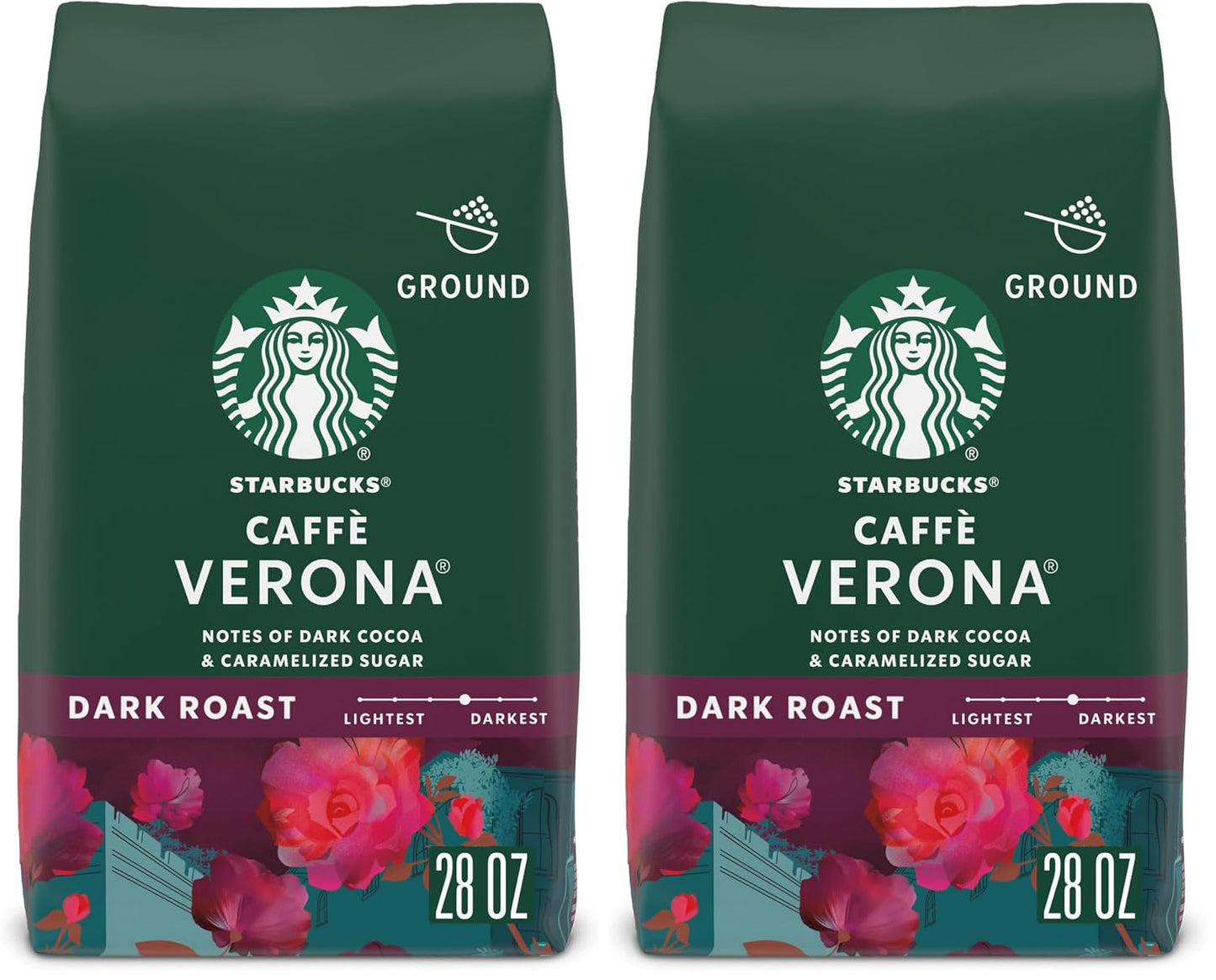 Starbucks Ground Coffee, Dark Roast Coffee, Italian Roast, 100% Arabica, 1 bag (18 oz)