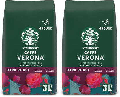 Starbucks Ground Coffee, Dark Roast Coffee, Italian Roast, 100% Arabica, 1 bag (18 oz)