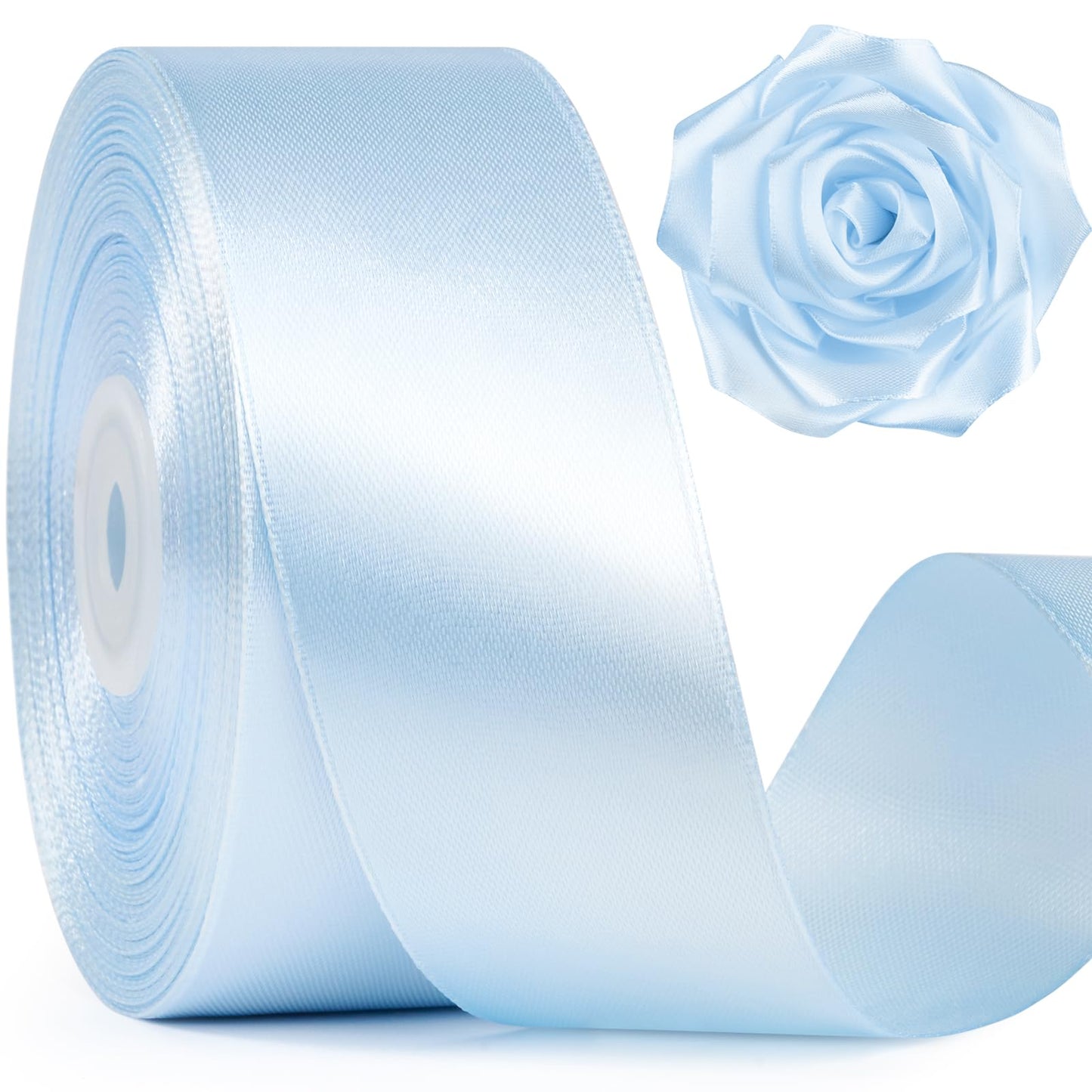 Mauproy Dusty Rose Satin Ribbon, 1-1/2 Inch, 50 Yards