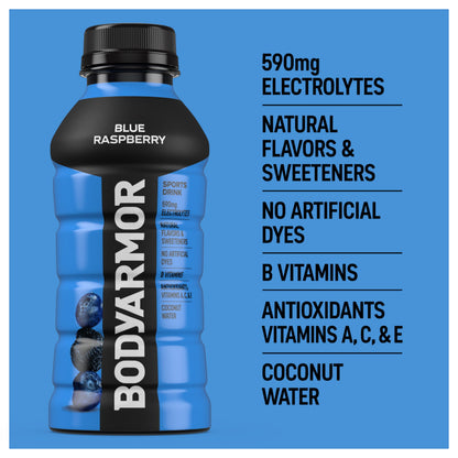 BODYARMOR Sports Drink, Strawberry Banana, Electrolyte Drink Hydration, 12 Fl Oz Bottles (8 Pack), Flavored Coconut Water with B Vitamins & Antioxidants