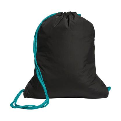 adidas Alliance Sackpack – Drawstring Backpack for Sports, Small Gym Bag, Preloved Teal Green/Black/3, OSFA