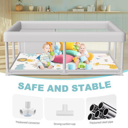 Hiaksedt Baby Playpen 50x50 Inch, Play Pens for Babies and Toddlers