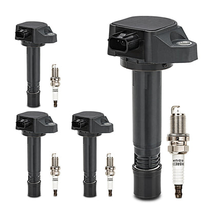 UF667 Ignition Coil & ILZFR6D11 Double Iridium Spark Plug for BMW 2.5-6.0L
