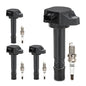 UF667 Ignition Coil & ILZFR6D11 Double Iridium Spark Plug for BMW 2.5-6.0L