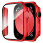 Smiling 2 Pack Case Compatible with Apple Watch SE 3 (2025)/ SE 2/ SE/Series 6/5/4 40mm with Tempered Glass Screen Protector, Hard PC Case Overall Protective Cover- 1 Blue+ 1 Transparent