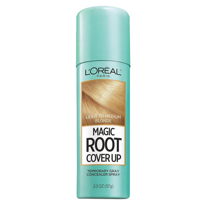 L'Oreal Paris Magic Root Cover Up Gray Hair Spray, 100% Gray Hair Coverage with Buildable, Lightweight, Transfer-Resistant, and Temporary Formula, Ammonia-Free, Dark Blonde, 2 oz (1 Count)