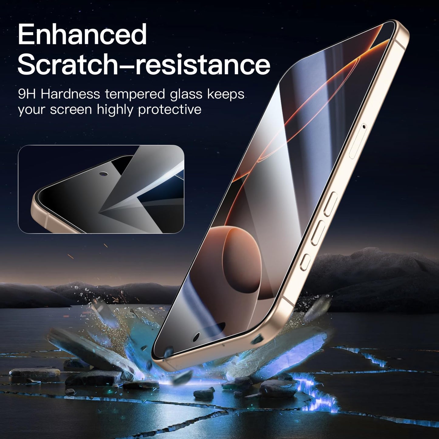 NEW'C for iPhone 17, iPhone 17 Pro, iPhone 16 Pro Screen Protector
