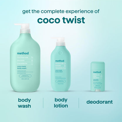 Method Body Wash, Island Mist-Leaves Skin Feeling Soft & Moisturized, Made Without Parabens, Notes of Hibiscus, Mango Nectar & Passion Fruit, 28 fl oz