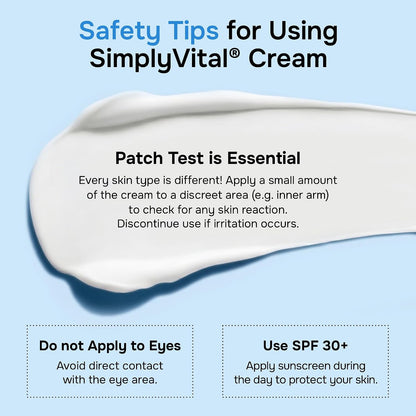 SimplyVital Face Moisturizer Retinol Collagen Hyaluronic Acid Cream 3.4 oz