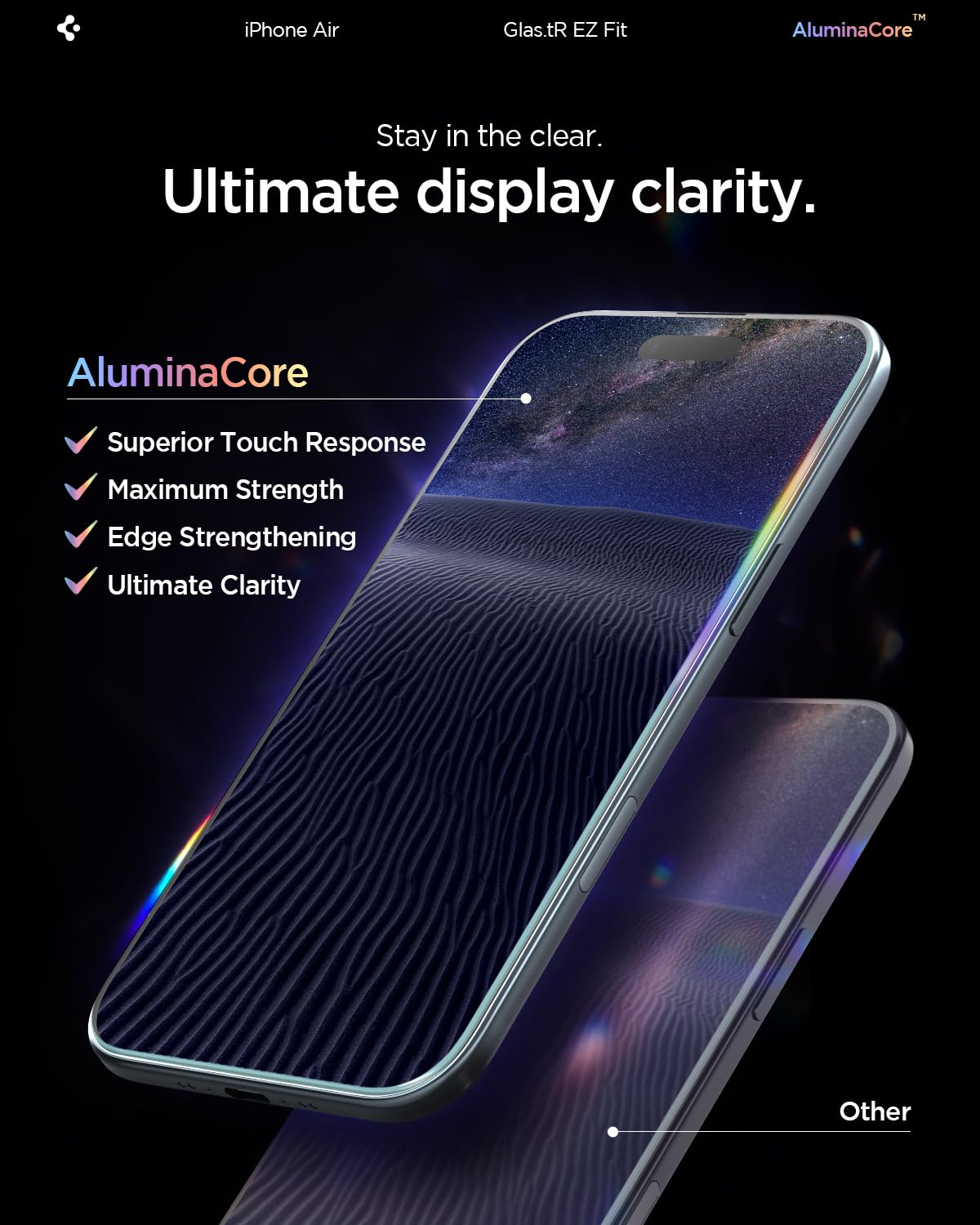 Spigen Screen Protector for iPhone 17 Pro Max, 16 Pro Max