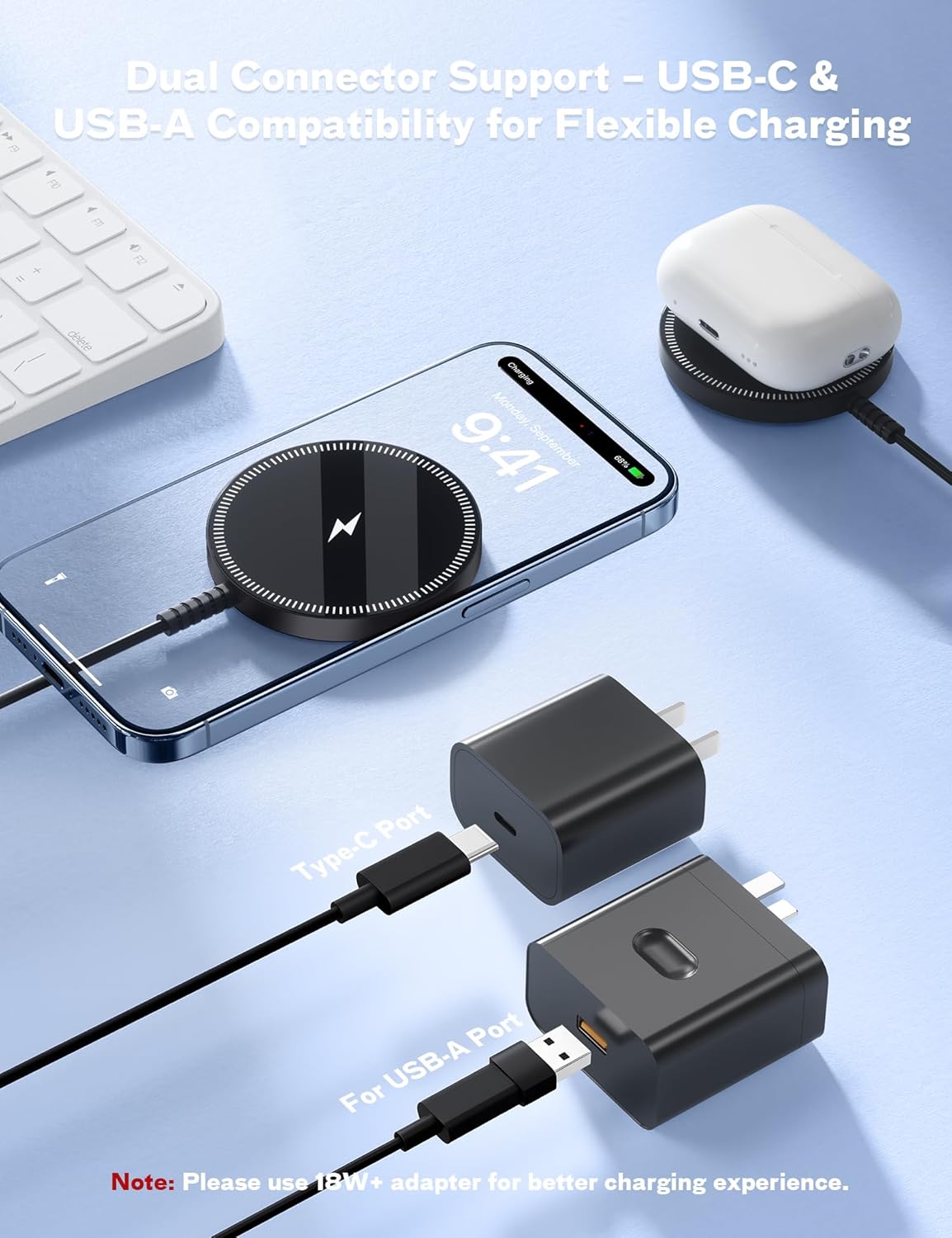 Magsafe Charger Magnetic Wireless Charge iPhone: Strong Magnet Charging Pad