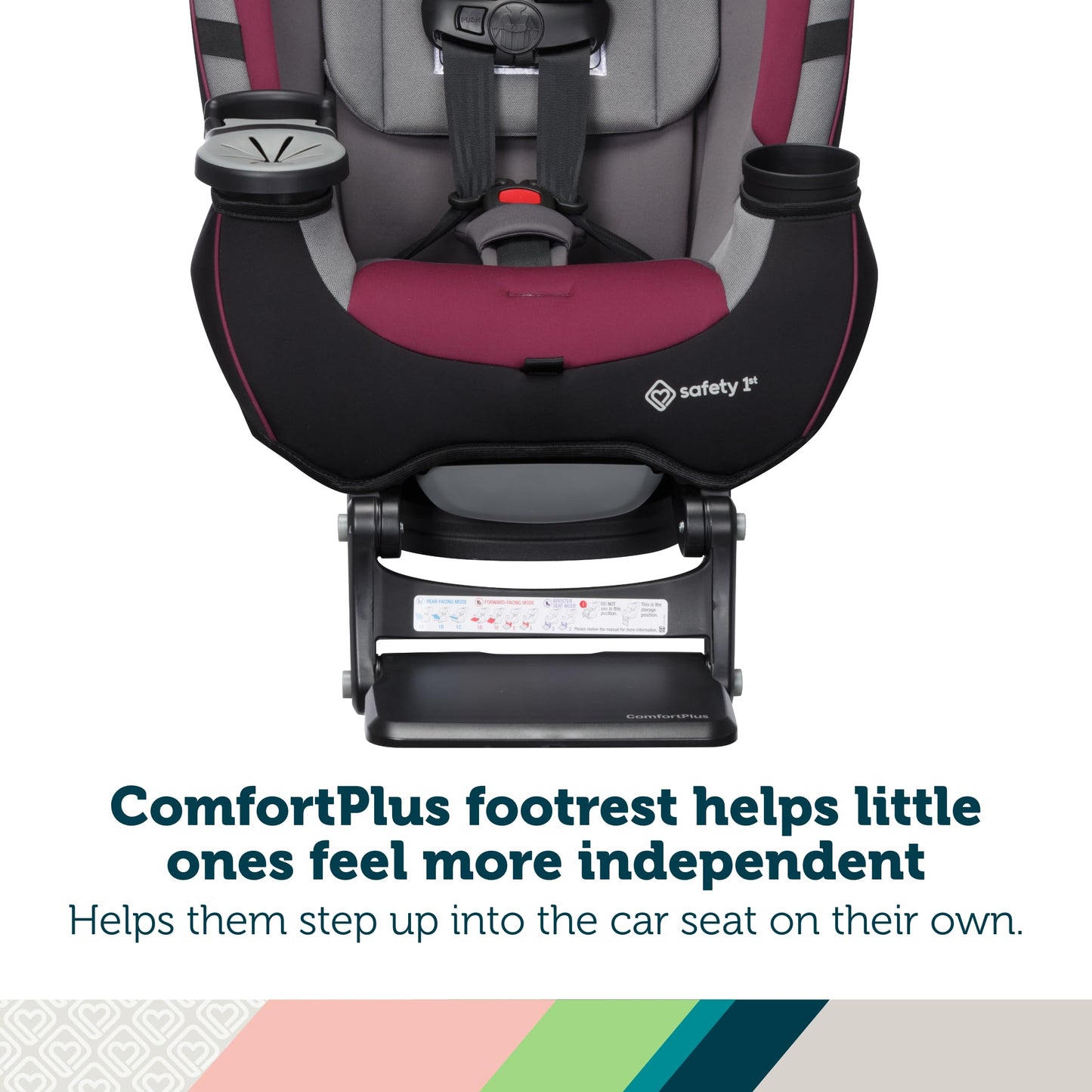 Safety 1st Grow and Go All-in-One Convertible Car Seat, Rear Facing, 5-40 lbs, Forward Facing (30–65 lbs), High Back Booster Seat 40-100 pounds, Alaskan Blue
