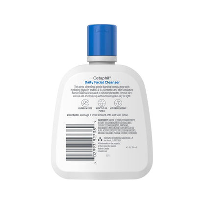 Cetaphil Daily Facial Cleanser, Oily & Combination Skin, 8oz, 3ct