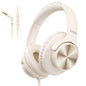 Wired Headphones with Mic, Over-Ear 3.5mm Corded Headphone for School Black