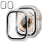 JZK Screen Protector Case for Apple Watch Series 11/10 42mm,Purple+Clear