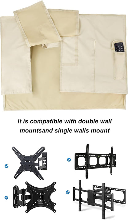 iBirdie Outdoor TV Cover 55 to 58 inch Weatherproof and Waterproof