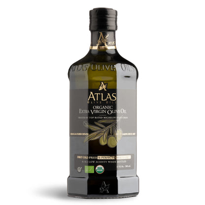 Atlas Organic Extra Virgin Olive Oil, Moroccan, High Polyphenol, 1 L