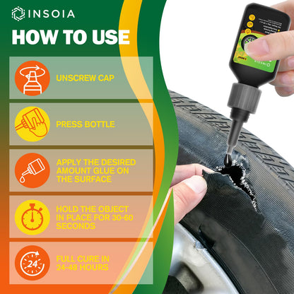 INSOIA Super Medium CA Glue, 20g, Strong Bond, with Precision Tips