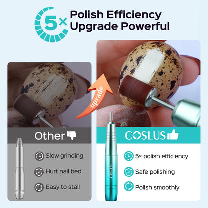 COSLUS C40 Electric Nail Drill Professional, Precise Dial Speed Control