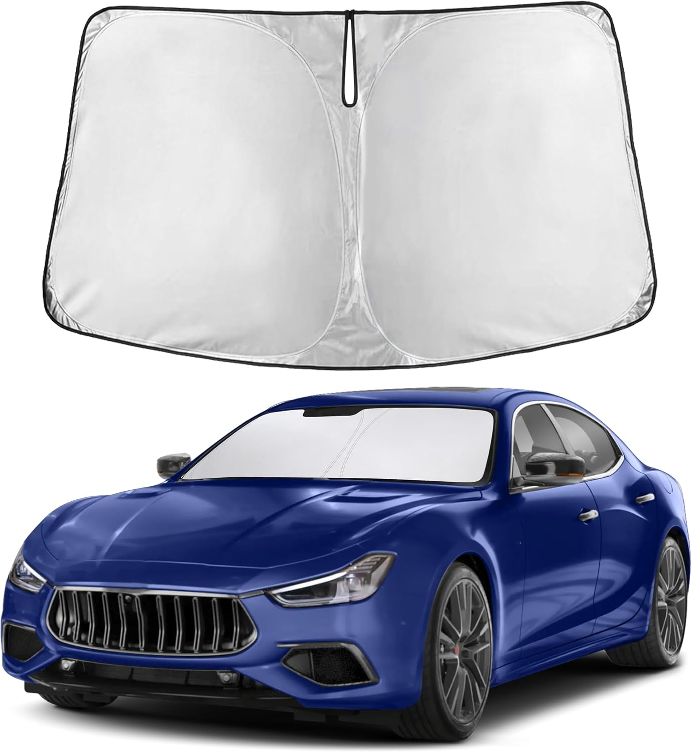 Econour Car Windshield Sun Shade, Front Window Sun Blocker for SUVs,Sedan