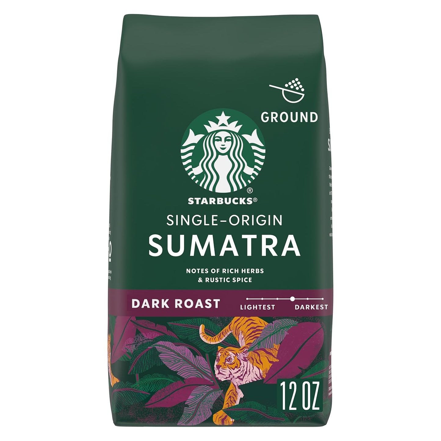 Starbucks Ground Coffee, Dark Roast Coffee, Italian Roast, 100% Arabica, 1 bag (18 oz)