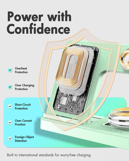 GETPALS Wireless Charger iPhone Charging Station for Apple Multiple Devices