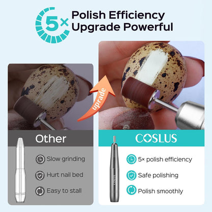 COSLUS C40 Electric Nail Drill Professional, Precise Dial Speed Control
